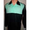 CHEMISE manches longues Two tone Black & Mint