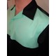 CHEMISE manches longues Two tone Black & Mint