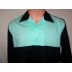 CHEMISE manches longues Two tone Black & Mint