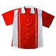 Retro Bowling  Shirt Red & White