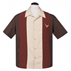 CHEMISE STEADY / ATOMIC MAD MEN BROWN
