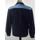 ELVIS Jacket Black & Blue Fleck (Wool) & Blue (Rayon)