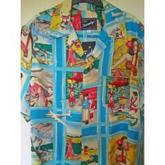 SWANKYS HAWAIIAN Postcards Shirt