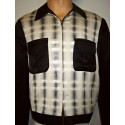 TARANTULA Weekender Jacket Black & Silver Plaid