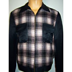 TARANTULA Weekender Jacket Black & Light Pink Plaid