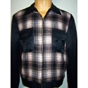 TARANTULA Weekender Jacket Black & Light Pink Plaid