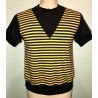 TARANTULA Sci-Fi Polo Top Black & Yellow