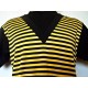 TARANTULA Sci-Fi Polo Top Black & Yellow