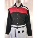 SWANKYS DEL MAR Ls Shirt Black & red fleck