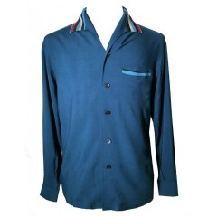 SWANKYS ELVIS Blue Jade LS Shirt