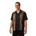 CHEMISE STEADY LEO PANEL BLACK