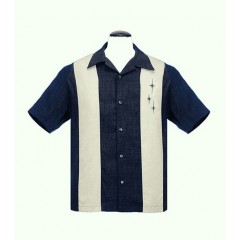 CHEMISE STEADY / 3 Stars panel blue