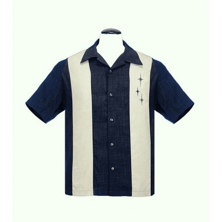 CHEMISE STEADY / 3 Stars panel blue