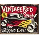 PLAQUE US TIN SIGN - VINTAGE ROD SHOW