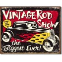 PLAQUE US TIN SIGN - VINTAGE ROD SHOW