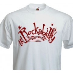 TEE-SHIRT "Rockabilly Music Notes"