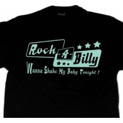 TEE-SHIRT "Rockabilly Wanna Shake my Baby"