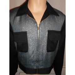 JET SETTER JACKET BLACK & BLUE SPARKLE