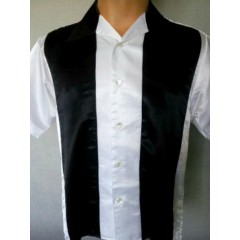 CHEMISE - Panel White & Black