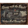 PLAQUE US TIN SIGN - VINTAGE EVIL RACING