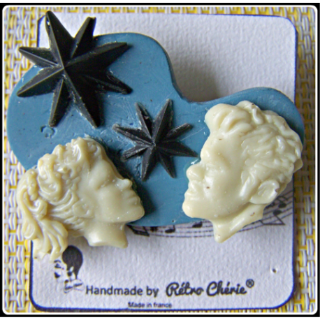 BOUCLES D'OREILLES 50'S DOME