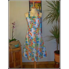 ROBE BUSTIER "ALOHA" STYLE 40'S ROCK AROUND TALLULAH T.38