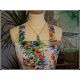 ROBE BUSTIER "ALOHA" STYLE 40'S ROCK AROUND TALLULAH T.38