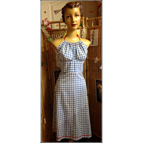 ROBE DOS NU STYLE 40'S ROCK AROUND TALLULAH T.36/38